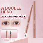 O'CHEAL double-ended eye shadow pen in dusty pink with a precision tip and integrated blending brush.