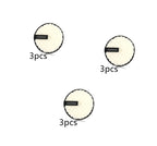 Three round, white textured makeup remover sponges with black trim and "CLEAN SPONGE" labels on a white background.