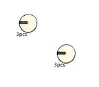 Two round, cream-colored textured makeup puffs with black trim and a "CLEAN SPONGE" tag, labeled "3pcs".