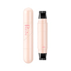 A light pink double-ended eyeliner stamp pen by Pagevine with black wing-shaped foam applicators.