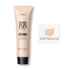 Laikou 30ml BB cream in a beige squeeze tube with black cap, shown with a swatch of natural shade 240.