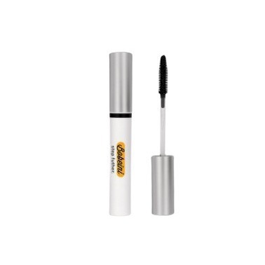 Bobeini waterproof mascara with a white tube, silver cap, and black spiral brush applicator.