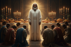 Christ with Tzitzit Fringes at Bottom of Garment