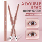 O'CHEAL double-ended eye shadow pen with applicator brush for 3D silkworm makeup, featuring matte pink casing.