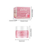 EELHOE pink makeup base gel box and jar, labeled 30g, showing dimensions in cm and inches for product sizing reference.