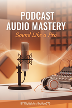 Podcast Audio Mastery eBook Cover by Digitaldistribution375