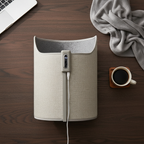 Flat lay of foot warmer with cozy accessories