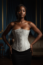 Jacquard Belt Clip Court Corset