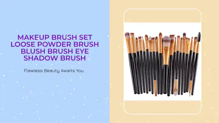 Makeup brush set loose powder brush blush brush eye shadow brush by@Outfy