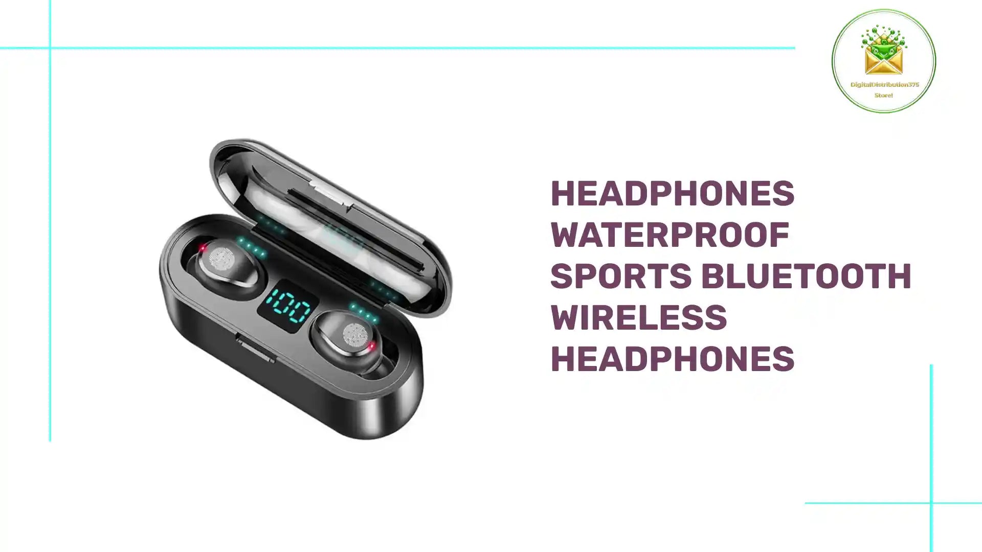 Headphones Waterproof Sports Bluetooth Wireless Headphones by@Outfy