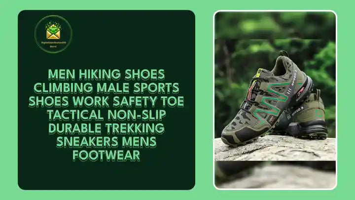 Men Hiking Shoes Climbing Male Sports Shoes Work Safety Toe Tactical Non-Slip Durable Trekking Sneakers Mens Footwear by@Outfy
