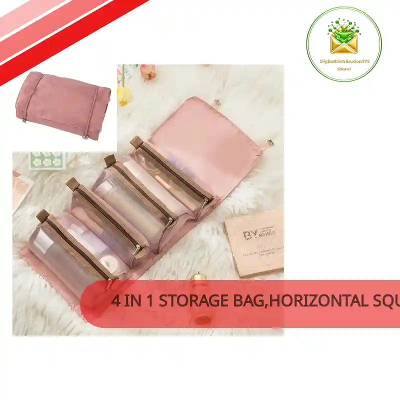 4 In 1 Storage Bag,Horizontal Square Function Dustproof Storage, Applicable Scenes Bedroom Living Room Travel Storage Scenes Travel Storage, Makeup Storage, Bathroom Storage, Toiletries by@Outfy