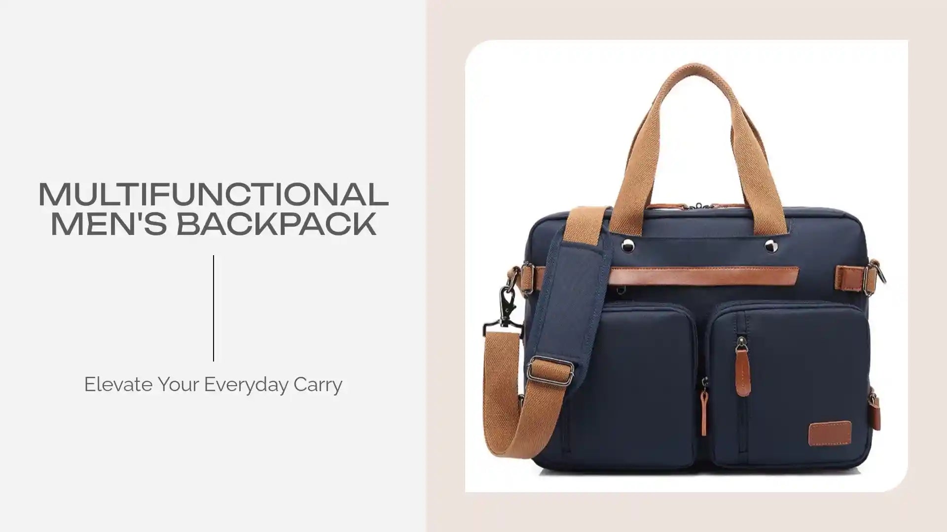 Multifunctional men's backpack by@Outfy