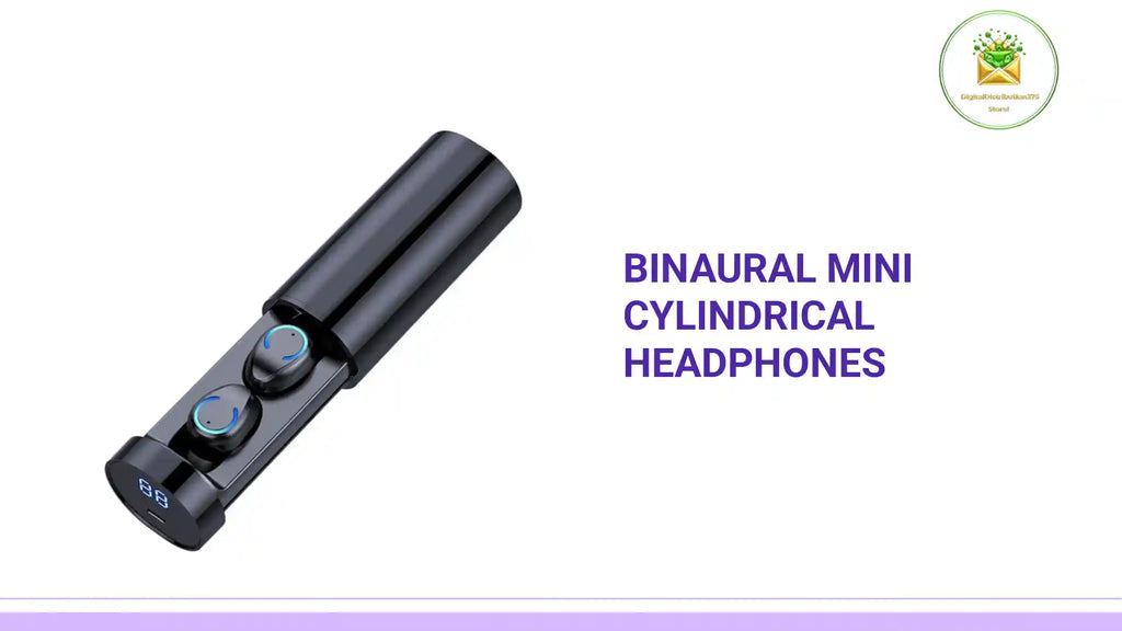 Binaural Mini Cylindrical Headphones by@Outfy