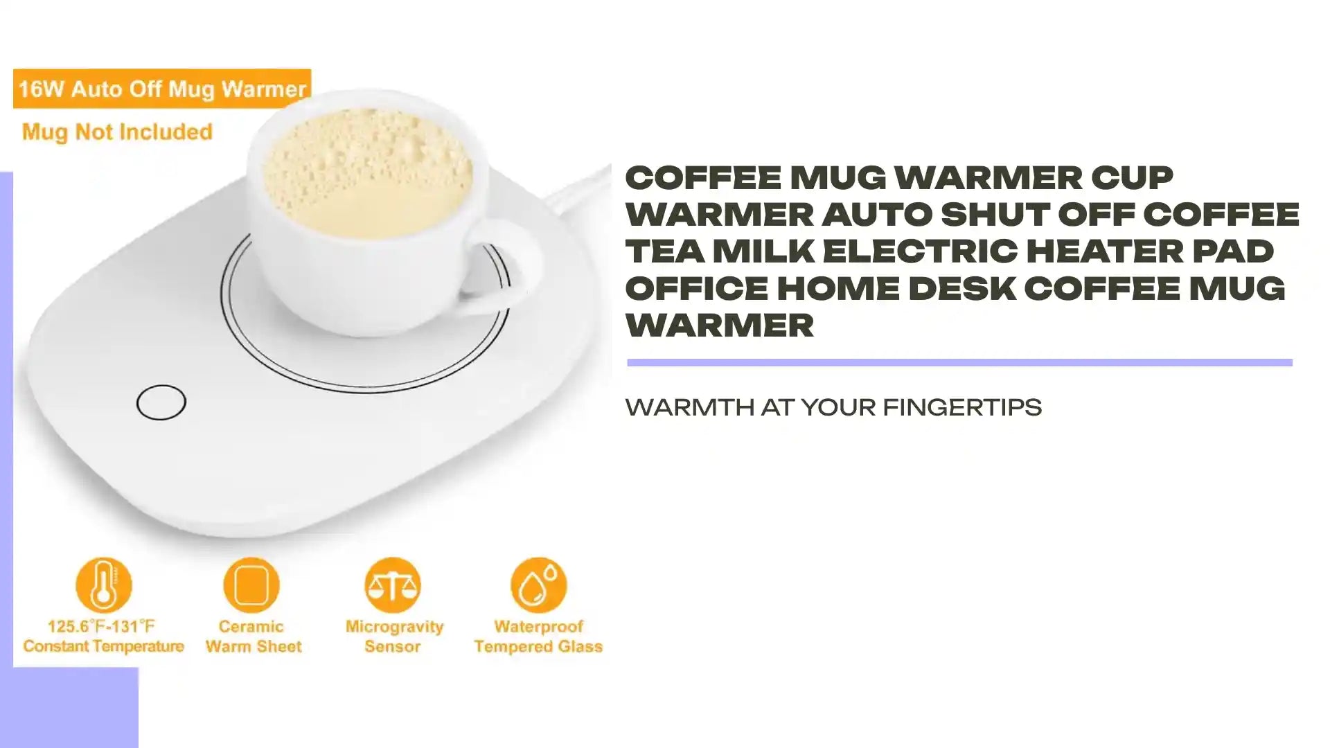 Coffee Mug Warmer Cup Warmer Auto Shut Off Coffee Tea Milk Electric Heater Pad Office Home Desk Coffee Mug Warmer by@Outfy