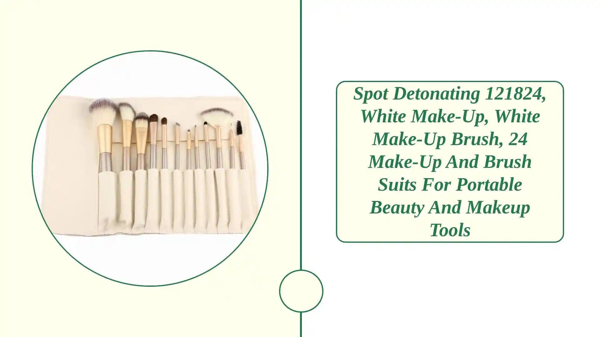 Spot Detonating 121824, White Make-up, White Make-up Brush, 24 Make-up And Brush Suits For Portable Beauty And Makeup Tools by@Outfy