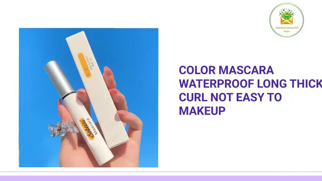 Color Mascara Waterproof Long Thick Curl Not Easy To Makeup by@Outfy
