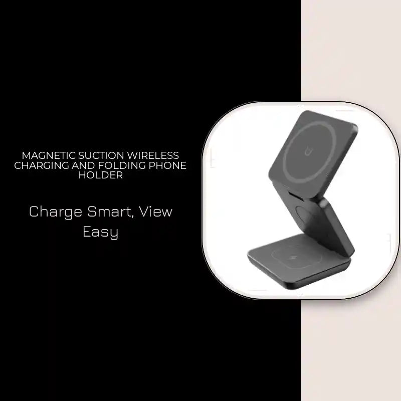 Magnetic Suction Wireless Charging And Folding Phone Holder by@Outfy