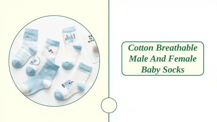 Cotton breathable male and female baby socks by@Outfy