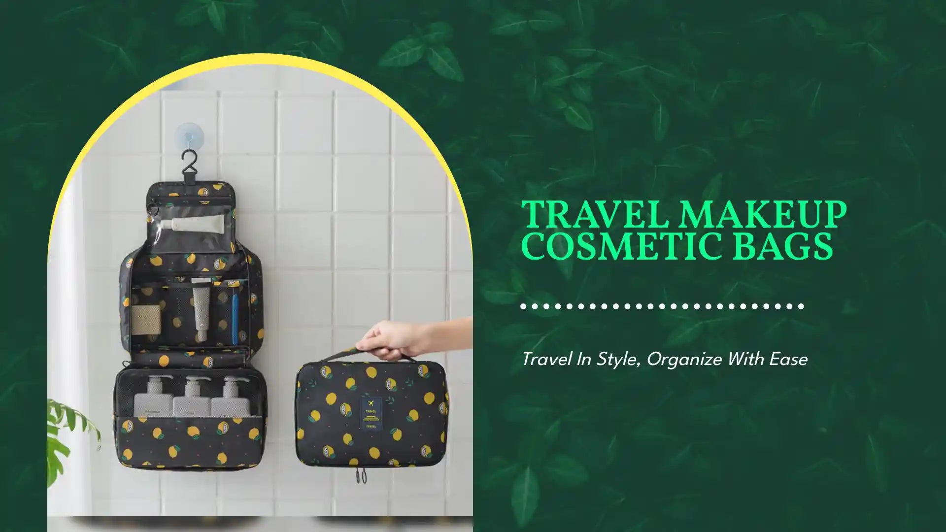 Travel Makeup Cosmetic Bags by@Outfy