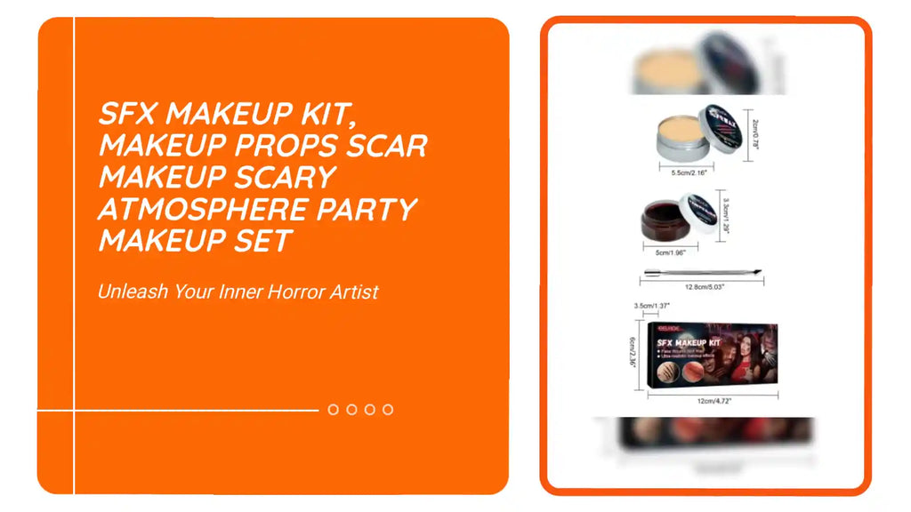 SFX Makeup Kit, Makeup Props Scar Makeup Scary Atmosphere Party Makeup Set by@Outfy