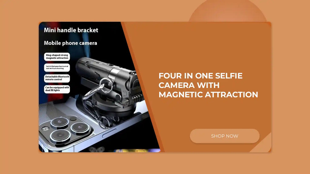 Four In One Selfie Camera With Magnetic Attraction by@Outfy