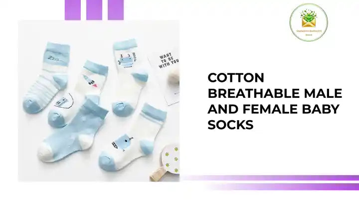 Cotton breathable male and female baby socks by@Outfy
