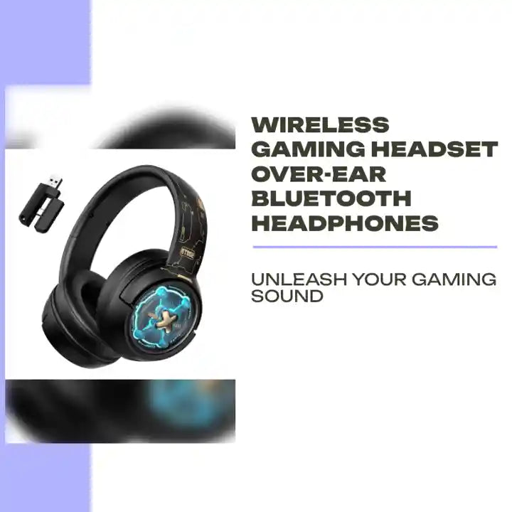 Wireless Gaming Headset Over-ear Bluetooth Headphones by@Outfy
