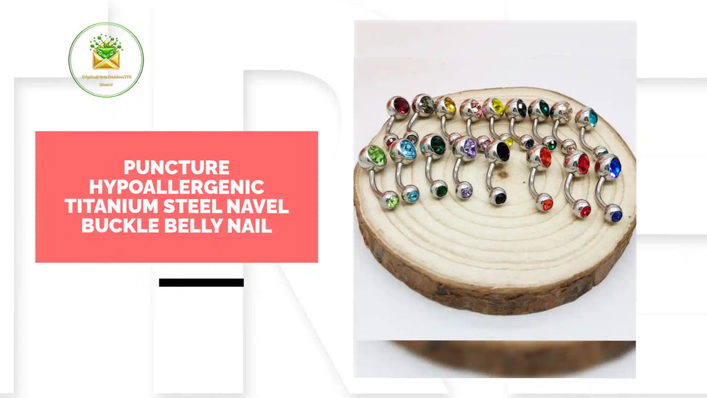 Puncture Hypoallergenic Titanium Steel Navel Buckle Belly Nail by@Outfy