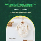 Baby Rompers Class A Pure Cotton Newborn Baby Underwear by@Outfy