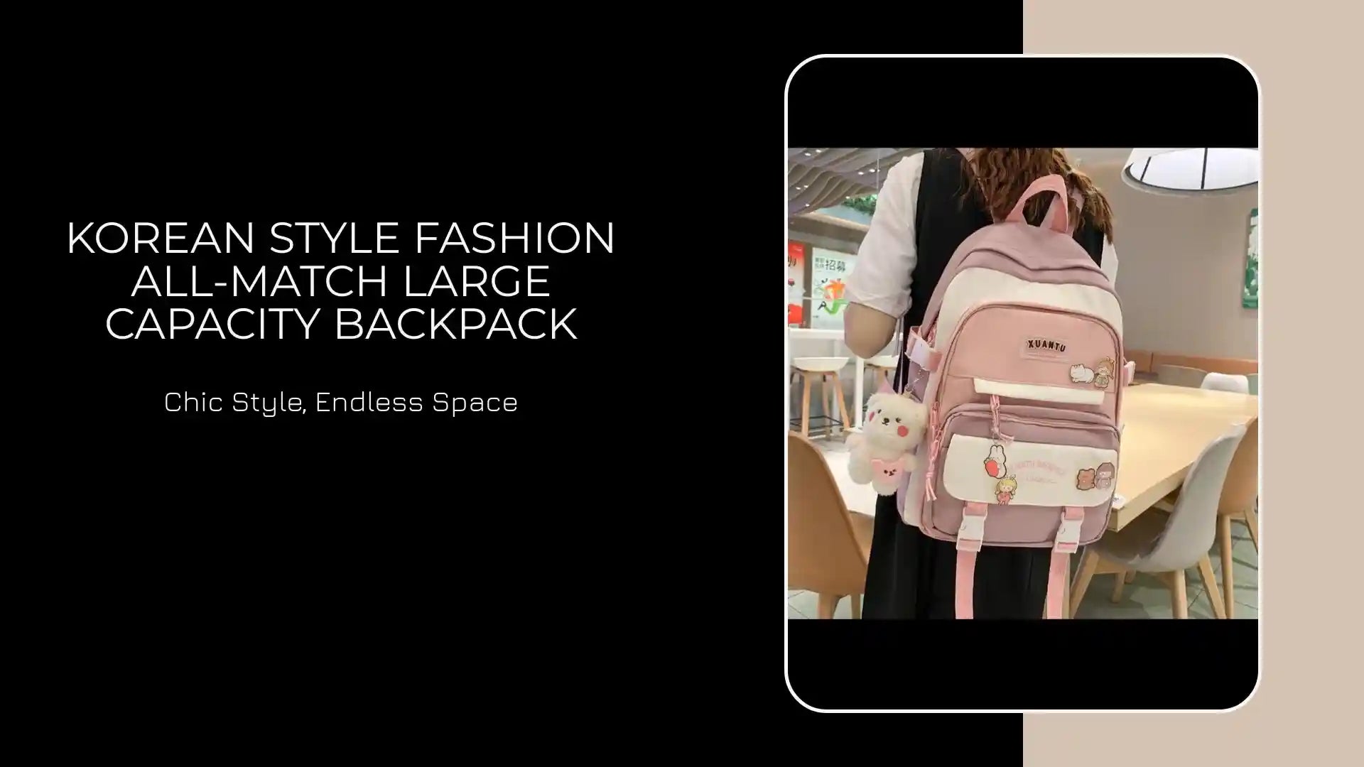 Korean Style Fashion All-match Large Capacity Backpack by@Outfy