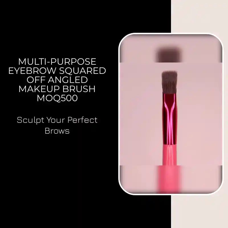 Multi-purpose Eyebrow Squared Off Angled Makeup Brush MOQ500 by@Outfy
