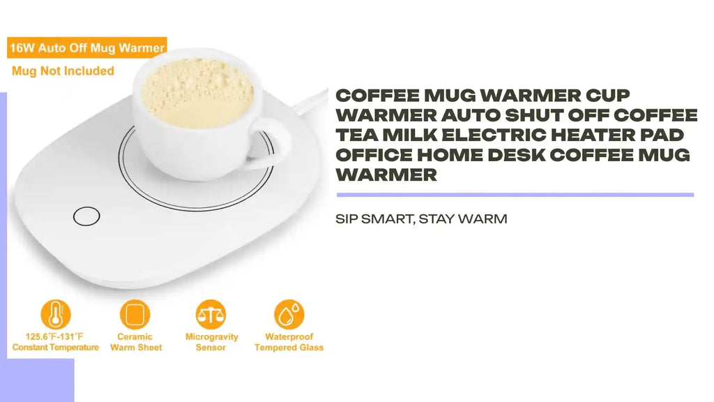 Coffee Mug Warmer Cup Warmer Auto Shut Off Coffee Tea Milk Electric Heater Pad Office Home Desk Coffee Mug Warmer by@Outfy