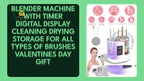 4 In 1 Electric Makeup Brush Cleaner USB Powered Automatic Brush Blender Machine With Timer Digital Display Cleaning Drying Storage For All Types Of Brushes Valentines Day Gift by@Outfy