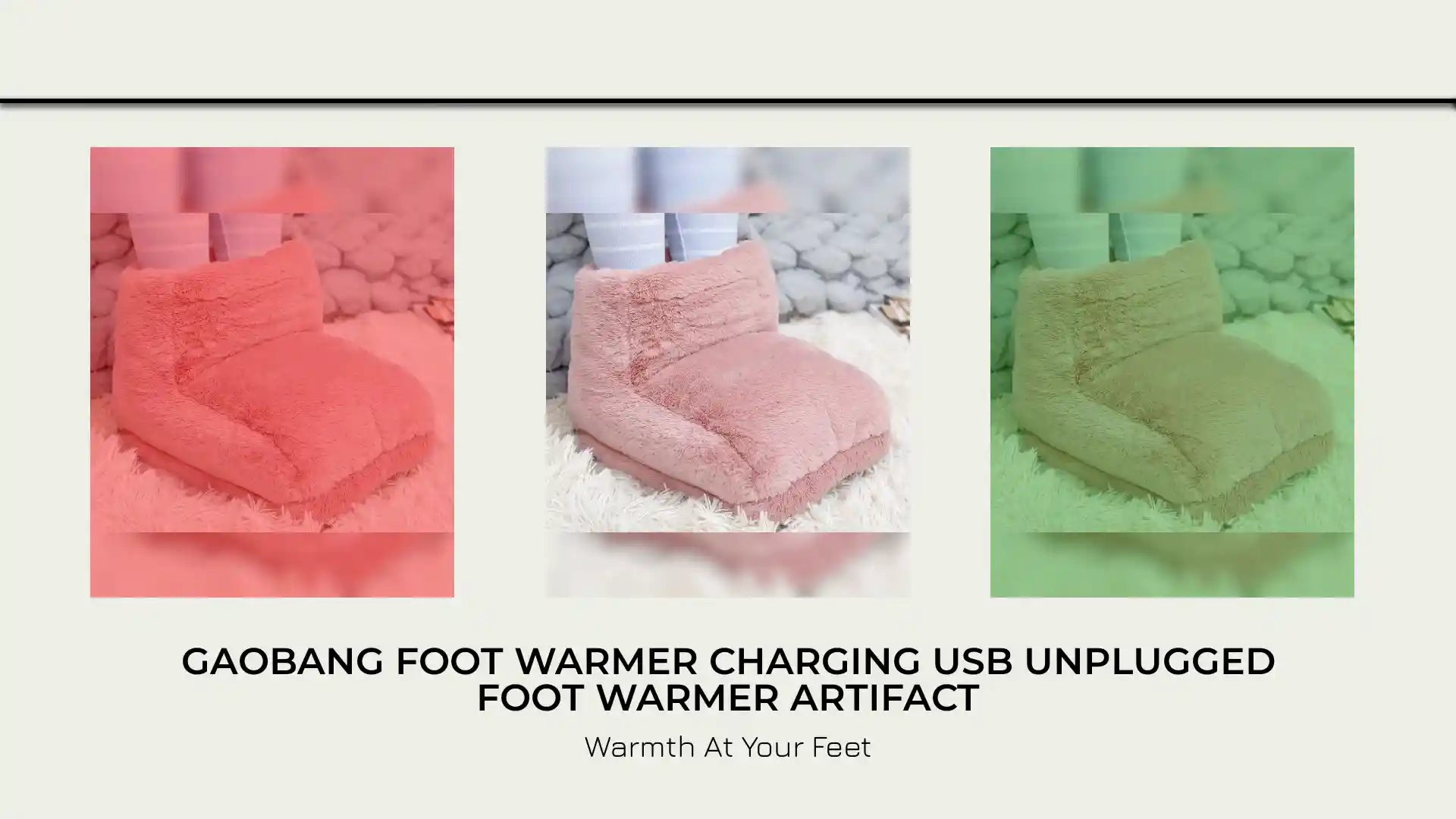 Gaobang Foot Warmer Charging USB Unplugged Foot Warmer Artifact by@Outfy
