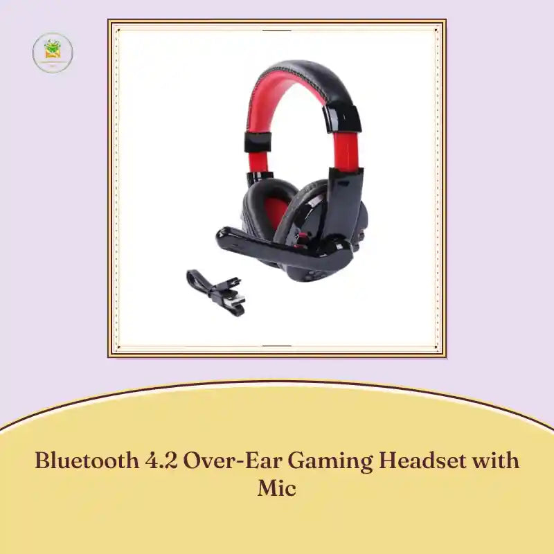 Bluetooth 4.2 Over-Ear Gaming Headset with Mic by@Outfy