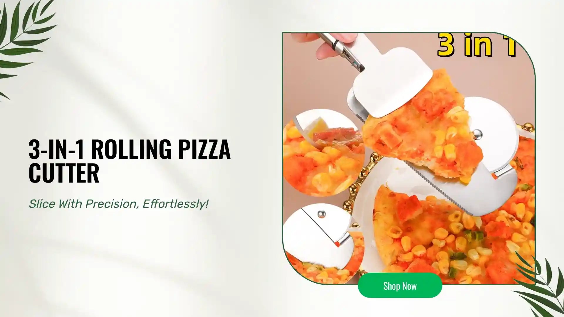 3-in-1 Rolling Pizza Cutter by@Outfy