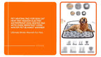 Pet Heating Pad For Dog Cat Heat Mat Indoor Electric Waterproof Dog Heated Pad With Chew Resistant Cord Winter Pet Blanket Warmer by@Outfy