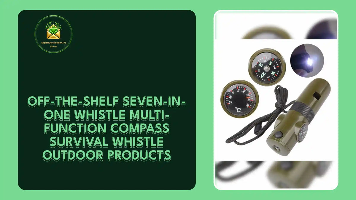 Off-the-shelf seven-in-one whistle multi-function compass survival whistle outdoor products by@Outfy