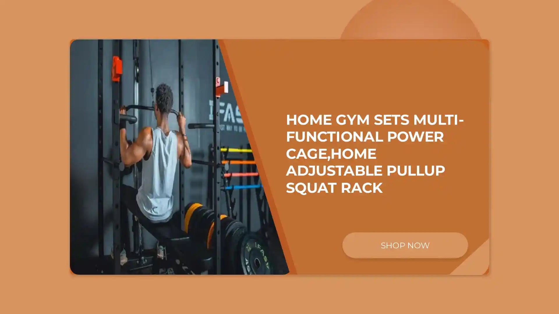 Home Gym Sets Multi-functional Power Cage,Home Adjustable Pullup Squat Rack by@Outfy