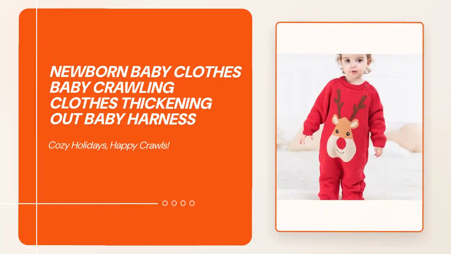 Newborn Baby Clothes Baby Crawling Clothes Thickening Out Baby Harness by@Outfy