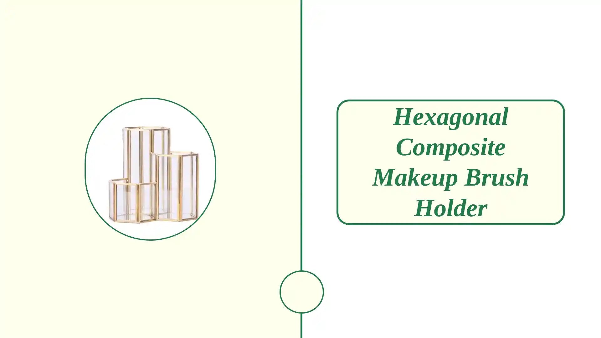 Hexagonal Composite Makeup Brush Holder by@Outfy