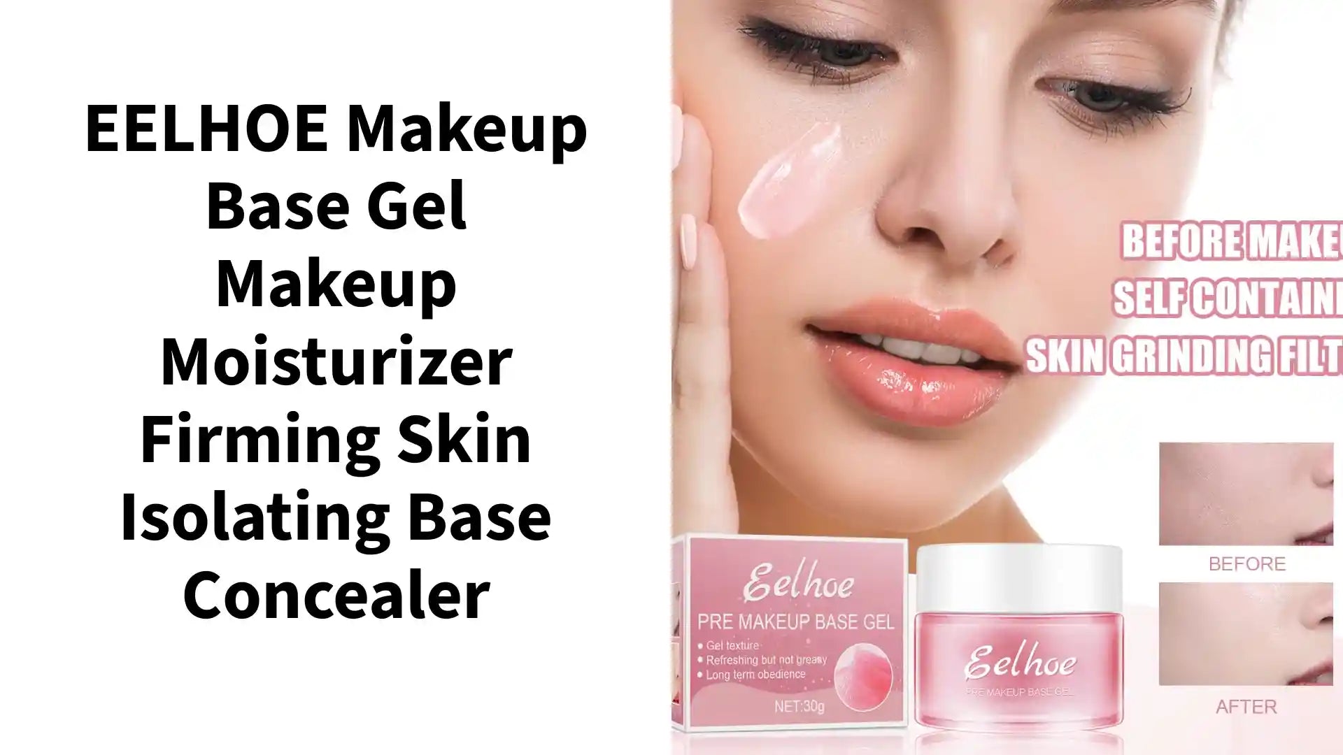 EELHOE Makeup Base Gel Makeup Moisturizer Firming Skin Isolating Base Concealer by@Outfy