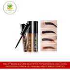 Peel Off Brown Black Eye Brow Tattoo Tint Waterproof Long-lasting Professional Eyebrow Gel Cream Mascara Eye Makeup Cosmetics by@Outfy