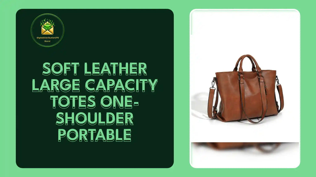 Soft Leather Large Capacity Totes One-shoulder Portable by@Outfy