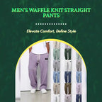 Men's Waffle Knit Straight Pants by@Outfy