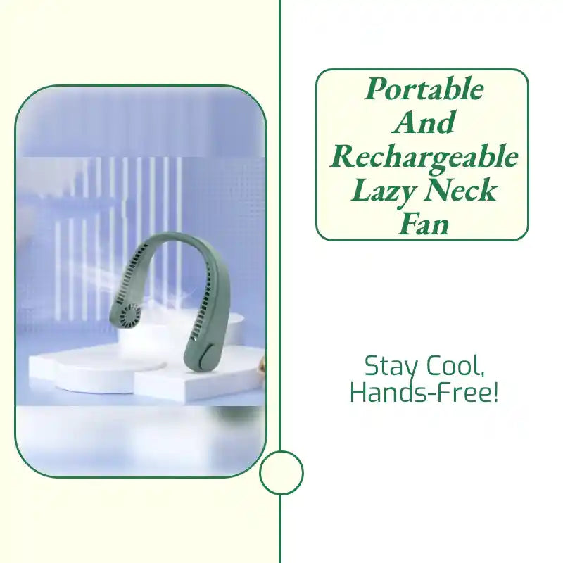 Portable And Rechargeable Lazy Neck Fan by@Outfy
