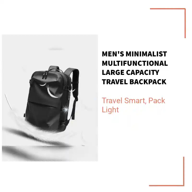 Men's Minimalist Multifunctional Large Capacity Travel Backpack by@Outfy