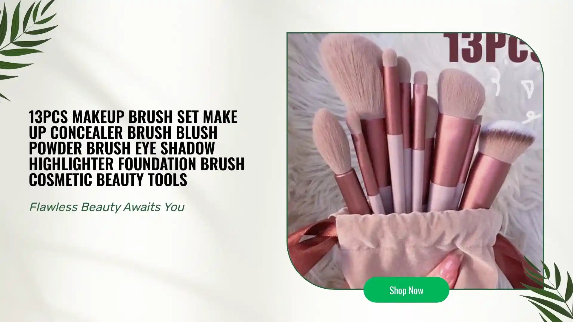 13Pcs Makeup Brush Set Make Up Concealer Brush Blush Powder Brush Eye Shadow Highlighter Foundation Brush Cosmetic Beauty Tools by@Outfy