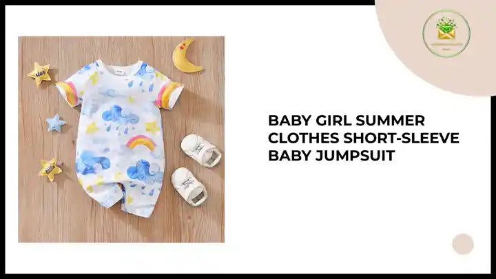 Baby Girl Summer Clothes Short-sleeve Baby Jumpsuit by@Outfy